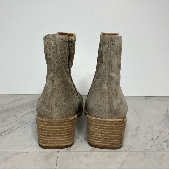 rag & bone Women Rag & Bone Rover Zip Gray Suede Bootie 9 1/2